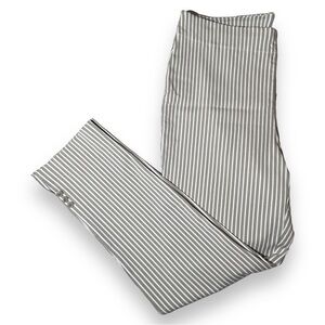 Chico’s Women’s So Slimming Brigitte Striped Button Ankle Pants Size 1P (8P)